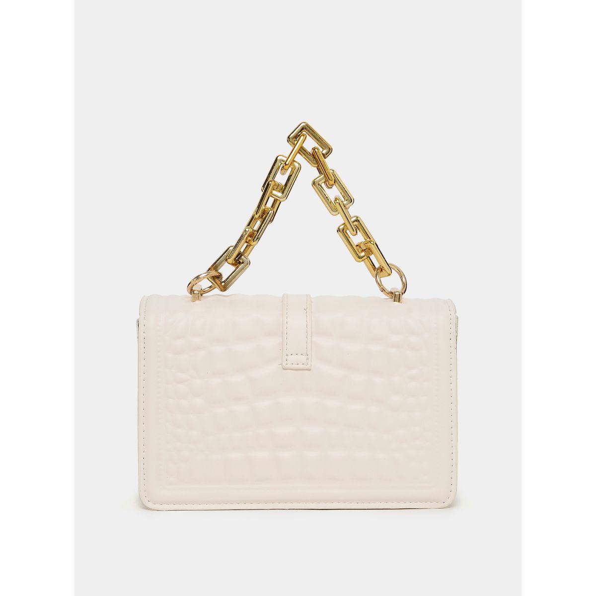 Styli Textured Flap Handbag with Chain Strap-women-bagsandwallets-handbags-image-2