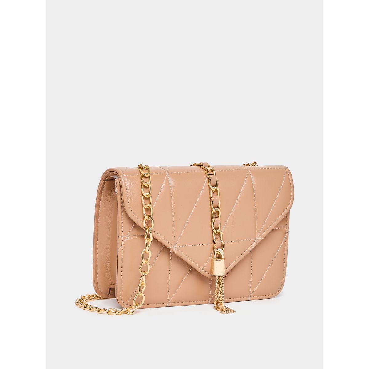 Styli Chain Strap Stitch Detail Shoulder Bag-women-bagsandwallets-handbags-image-1