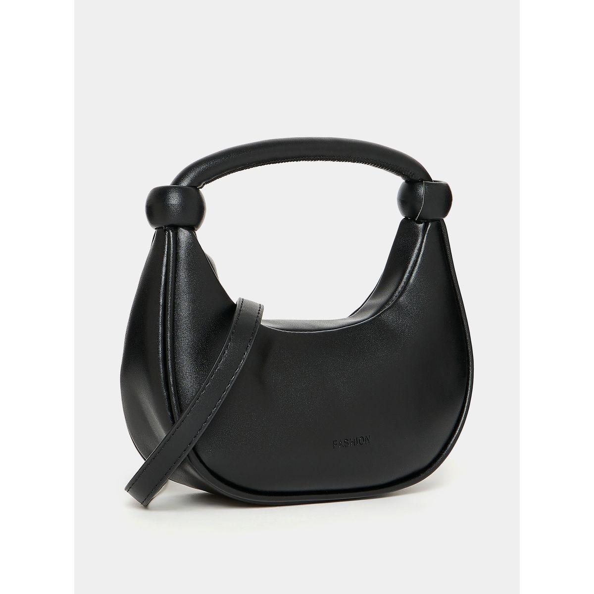 Styli Single Top Handle Plain Handbag-women-bagsandwallets-handbags-image-1