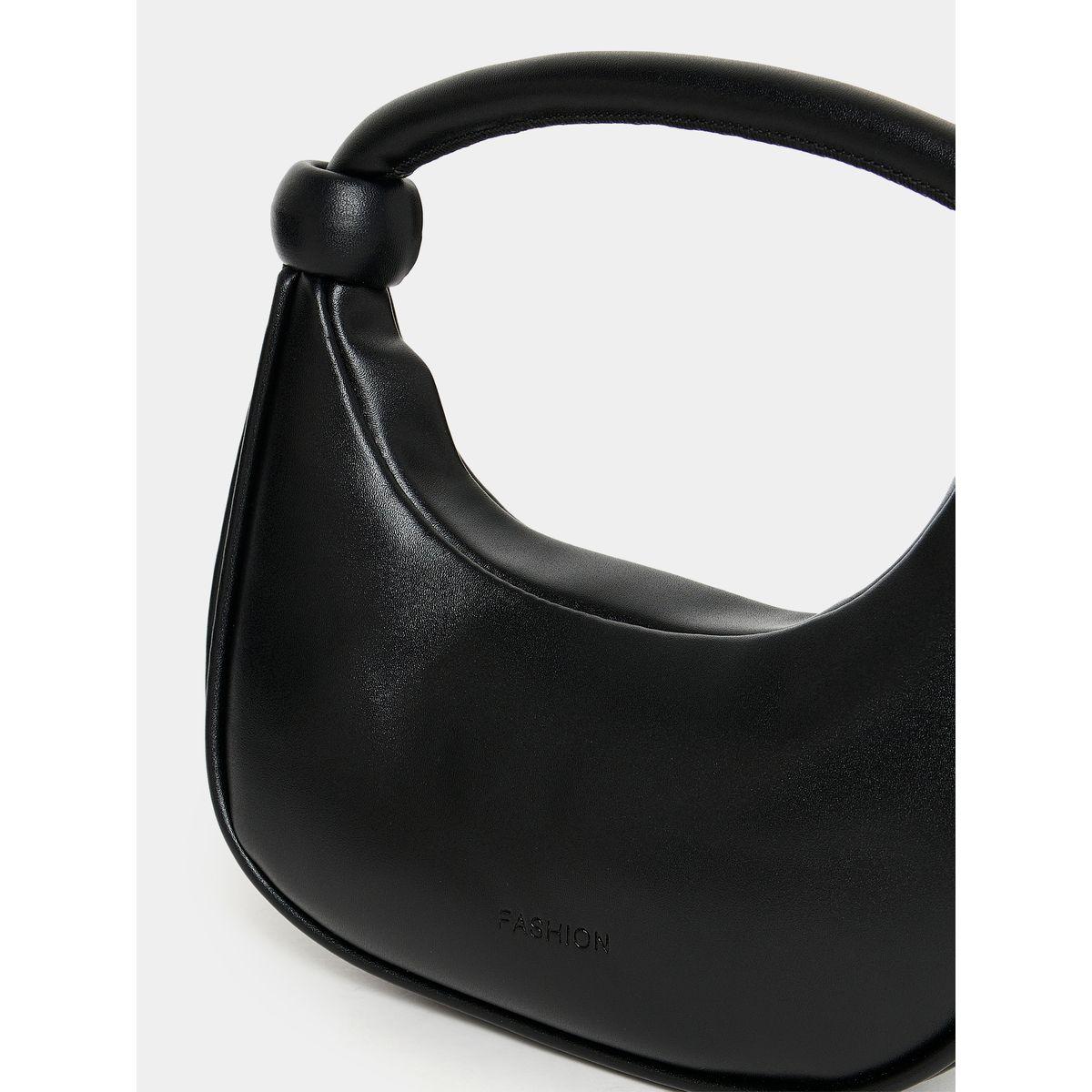 Styli Single Top Handle Plain Handbag-women-bagsandwallets-handbags-image-3