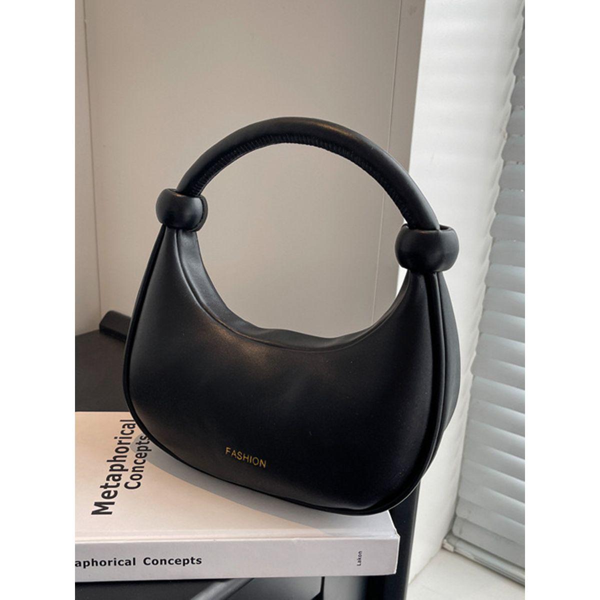 Styli Single Top Handle Plain Handbag-women-bagsandwallets-handbags-image-6