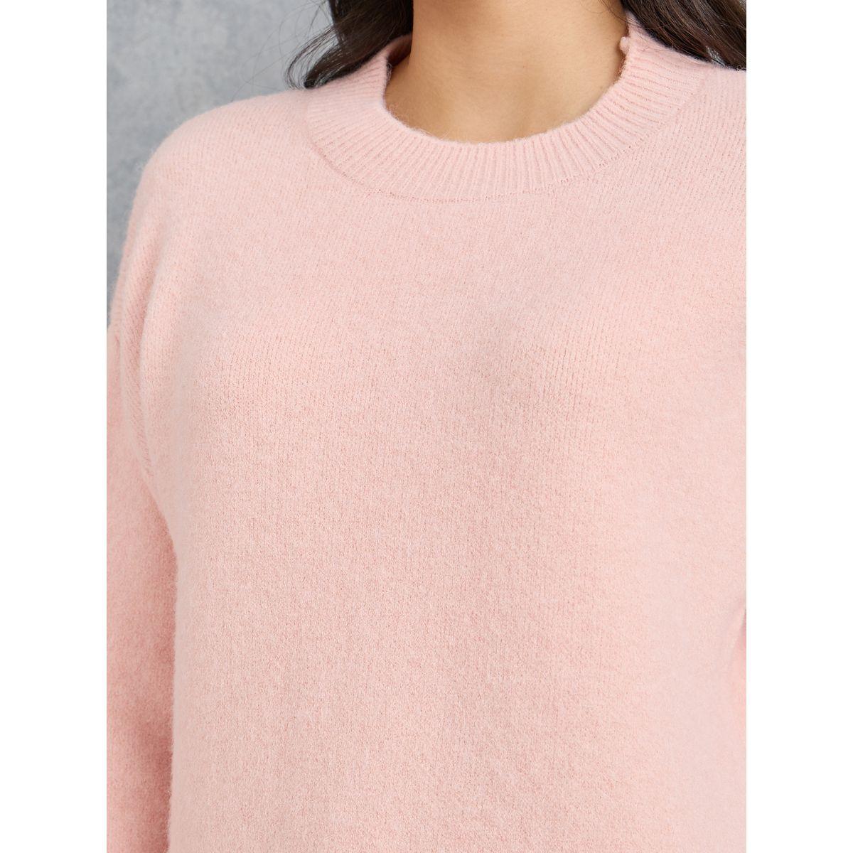 Styli Solid Longline Curved Hem Sweater-women-clothing-cardigansandjumpers-jumpers-image-2