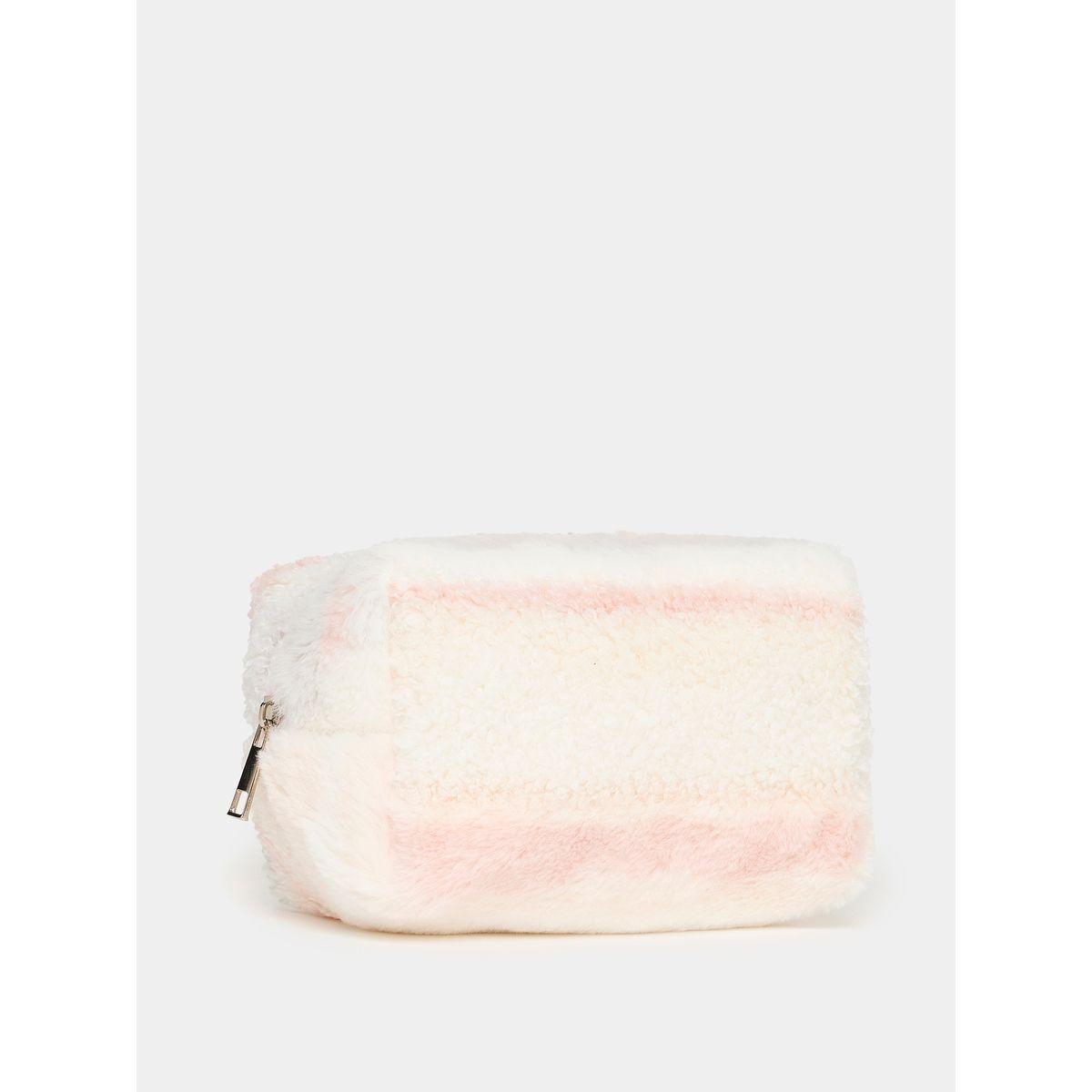Styli Fluffy Textured Washbag with Zip Closure-travel-accessories-image-1