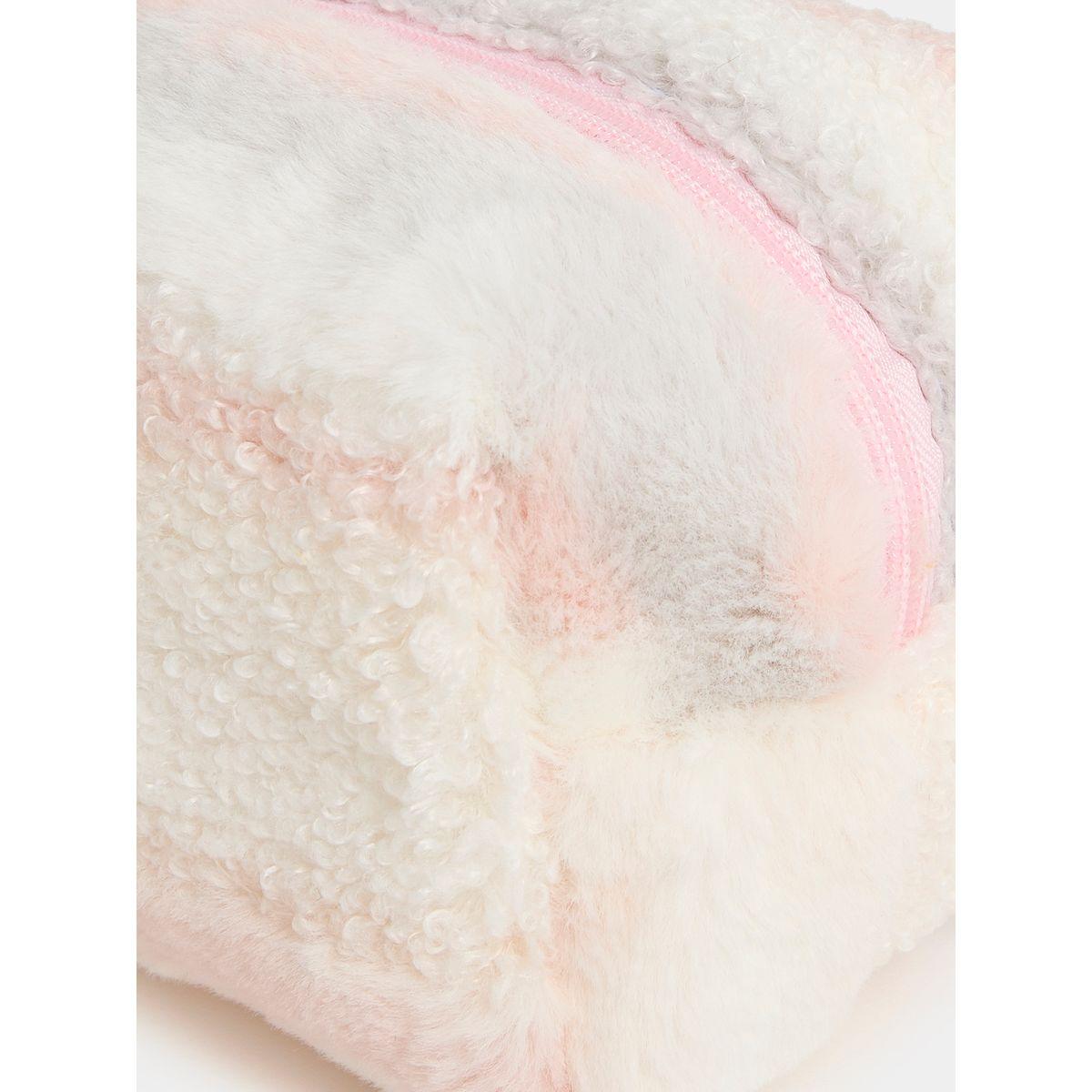 Styli Fluffy Textured Washbag with Zip Closure-travel-accessories-image-3