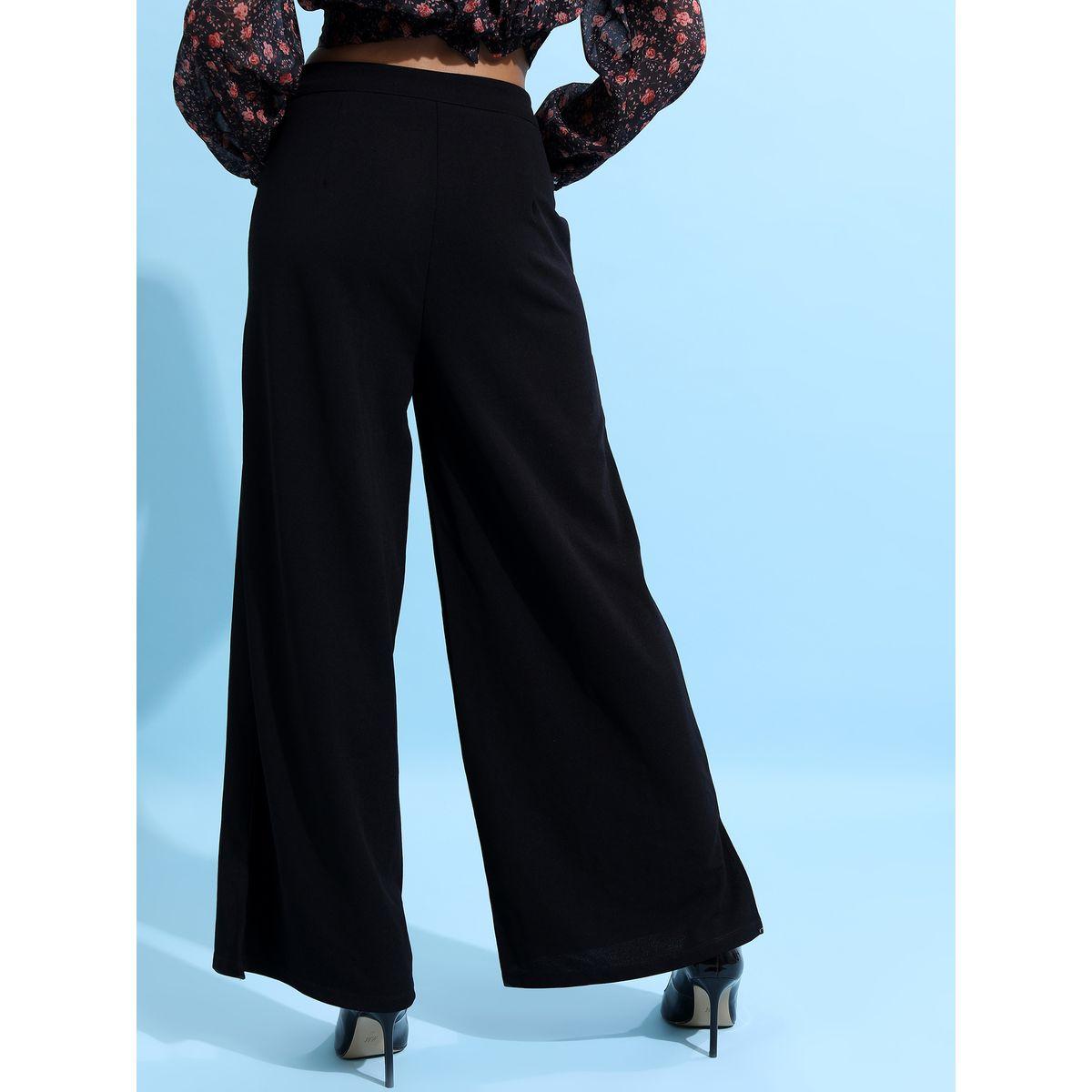 Ketch X Styli Solid High Rise Wide Leg Trouser-women-clothing-bottoms-trousers-image-3