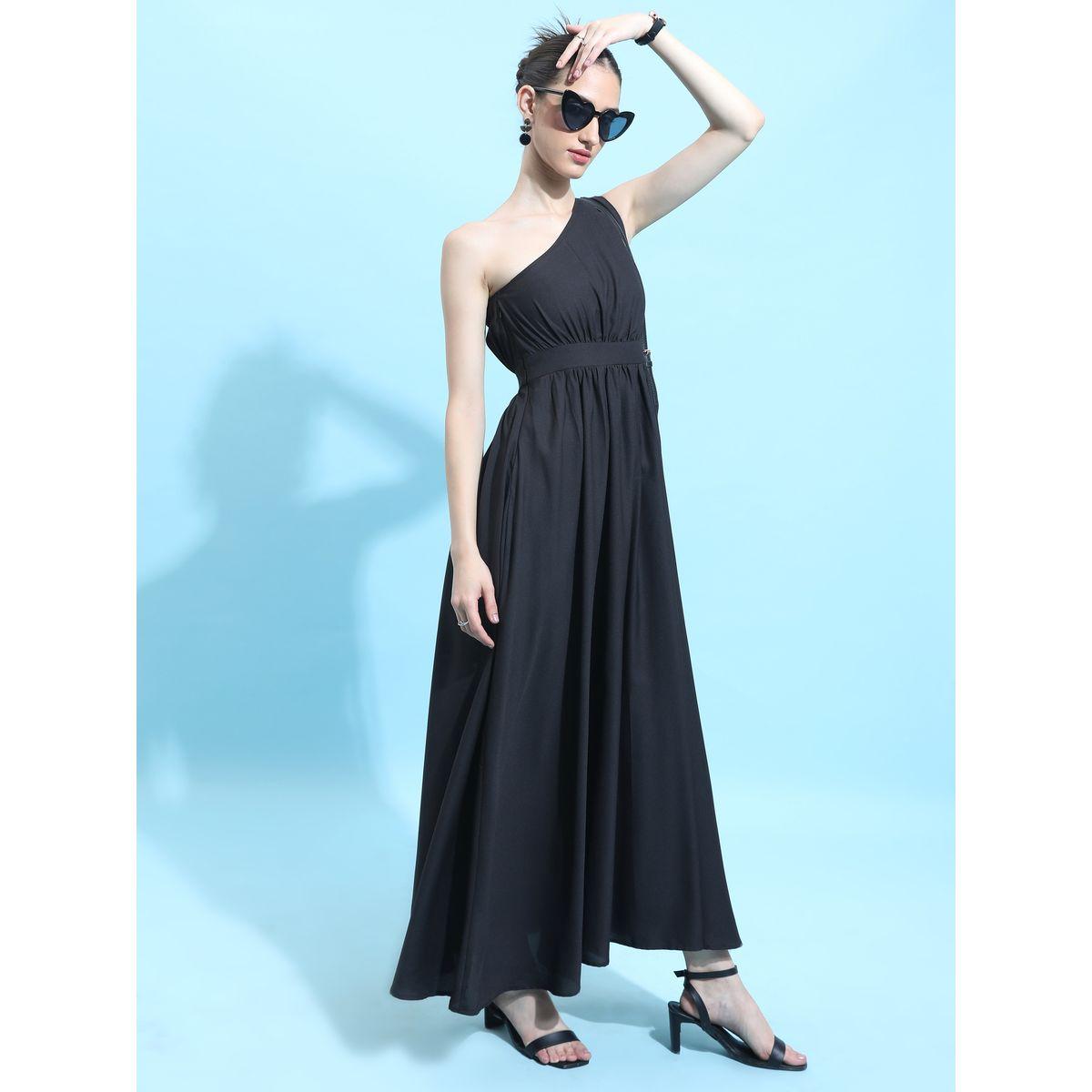 Ketch X Styli One Shoulder Sleeve Fold Pleated Maxi Dress-women-clothing-dresses-image-6