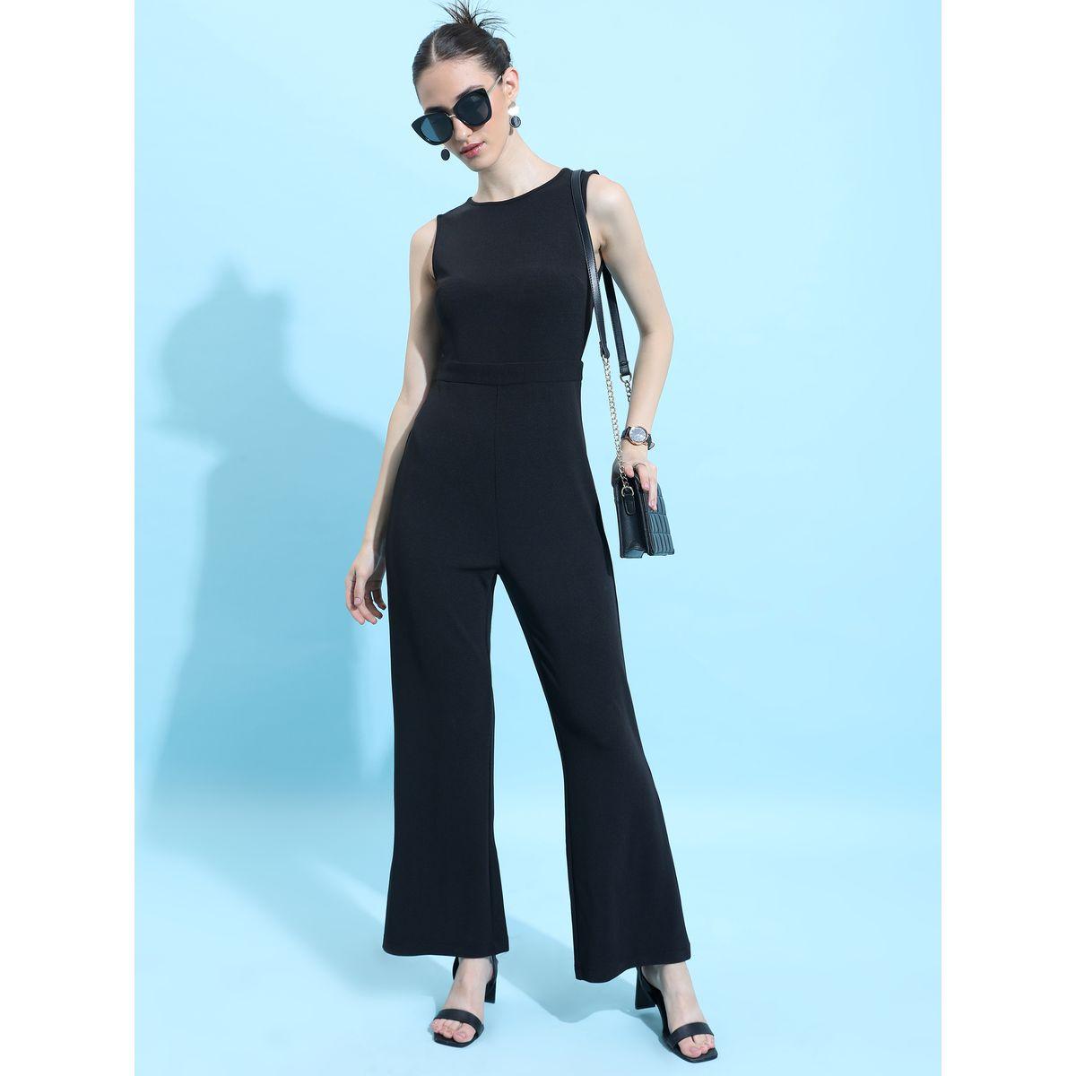 Ketch X Styli Solid Back Cut-Out Flared Jumpsuit-women-clothing-jumpsuits-image-2