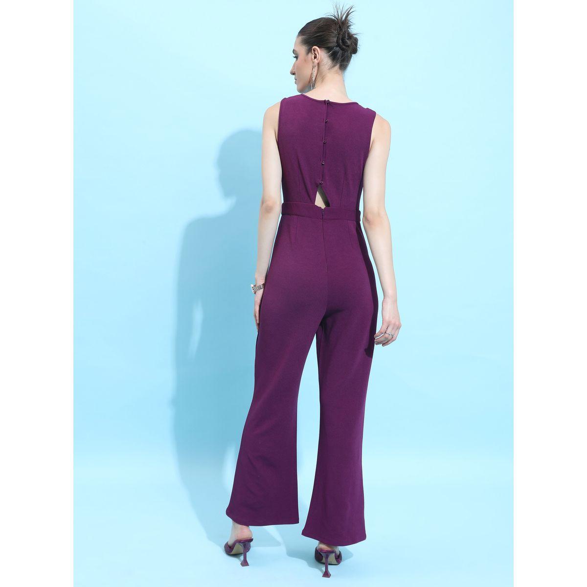 Ketch X Styli Solid Back Cut-Out Flared Jumpsuit-women-clothing-jumpsuits-image-3
