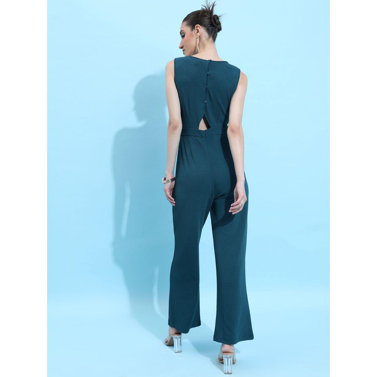 Solid Back Cut-Out Flared Jumpsuit-women-clothing-jumpsuits-image-3