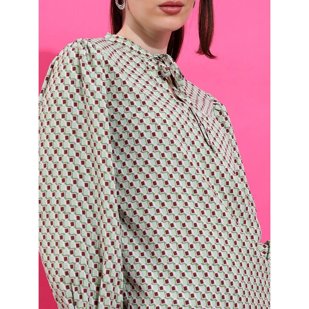 Ketch X Styli All Over Print Tie-Up Neck Blouse-women-clothing-shirtsandblouses-blouses-image-5