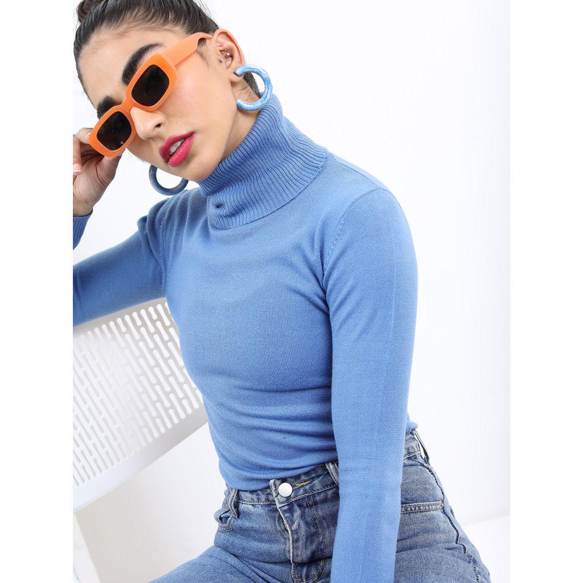 Ketch X Styli Solid High Neck Ribbed Slim Fit Sweater-women-clothing-cardigansandjumpers-jumpers-image-1