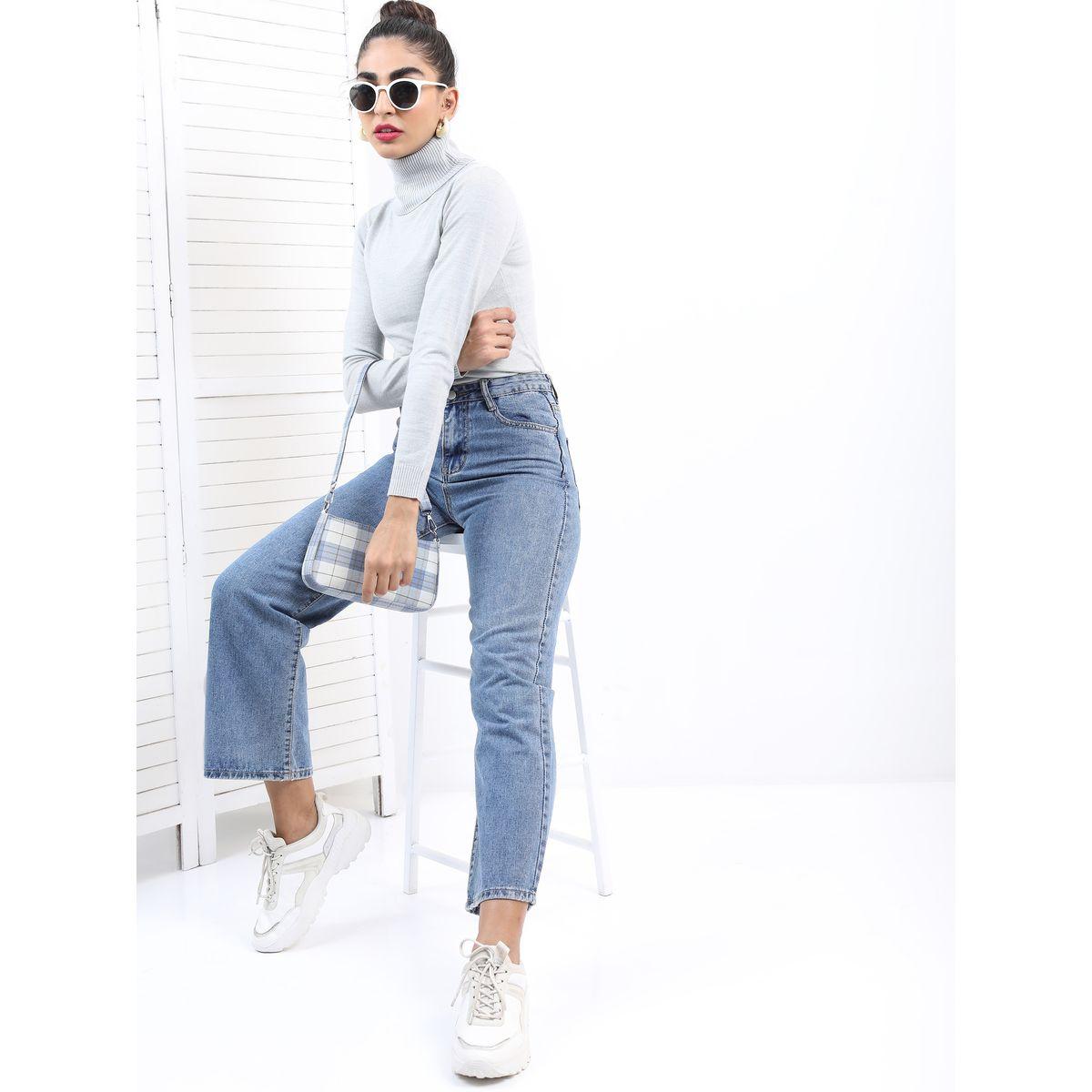 Ketch X Styli Solid High Neck Ribbed Slim Fit Sweater-women-clothing-cardigansandjumpers-jumpers-image-2