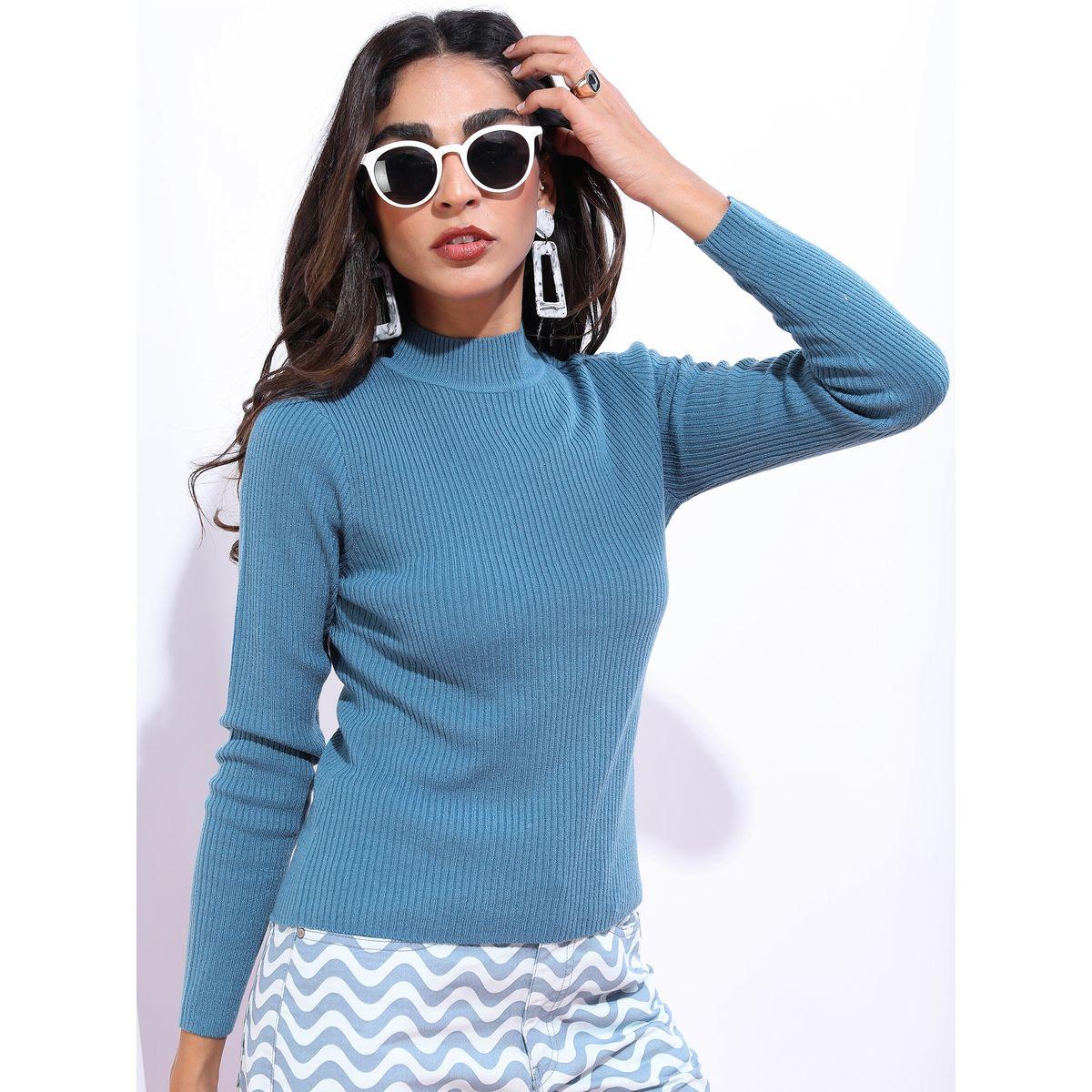 سويتر مضلع بياقة عالية كيتش × ستايلي-women-clothing-cardigansandjumpers-jumpers-image-2