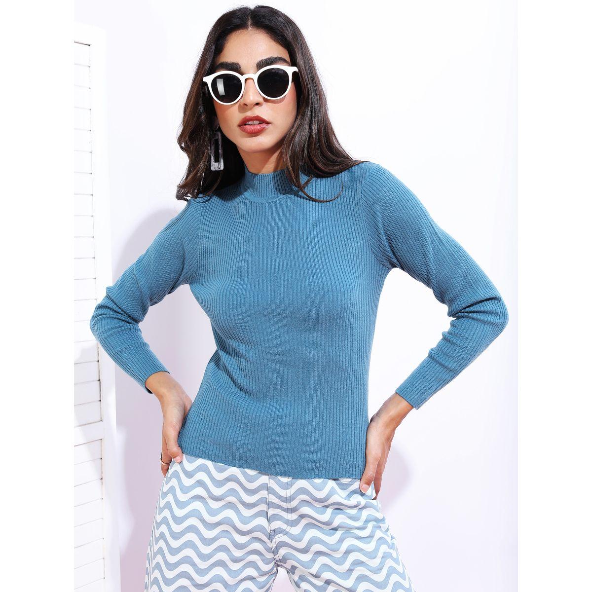 سويتر مضلع بياقة عالية كيتش × ستايلي-women-clothing-cardigansandjumpers-jumpers-image-1
