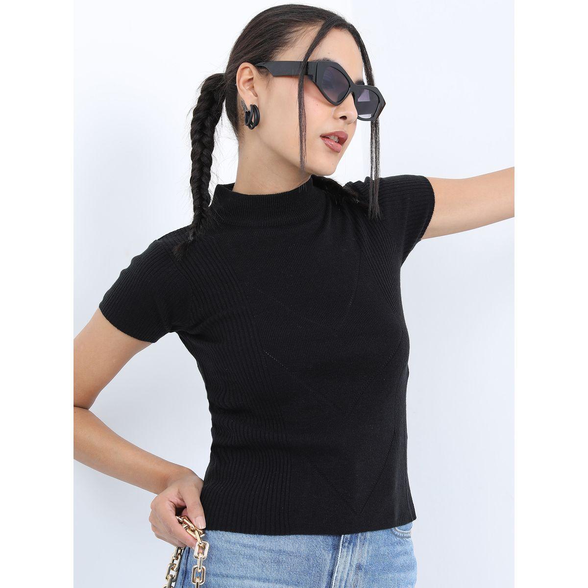 Ketch X Styli Solid High Neck Ribbed Pullover-women-clothing-cardigansandjumpers-jumpers-image-1