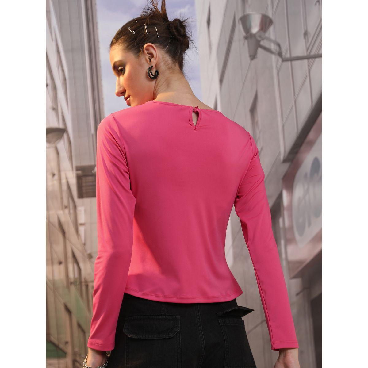 Ketch X Styli Regular Fit Cutout Detail Ruched Top-women-clothing-shirtsandblouses-blouses-image-3