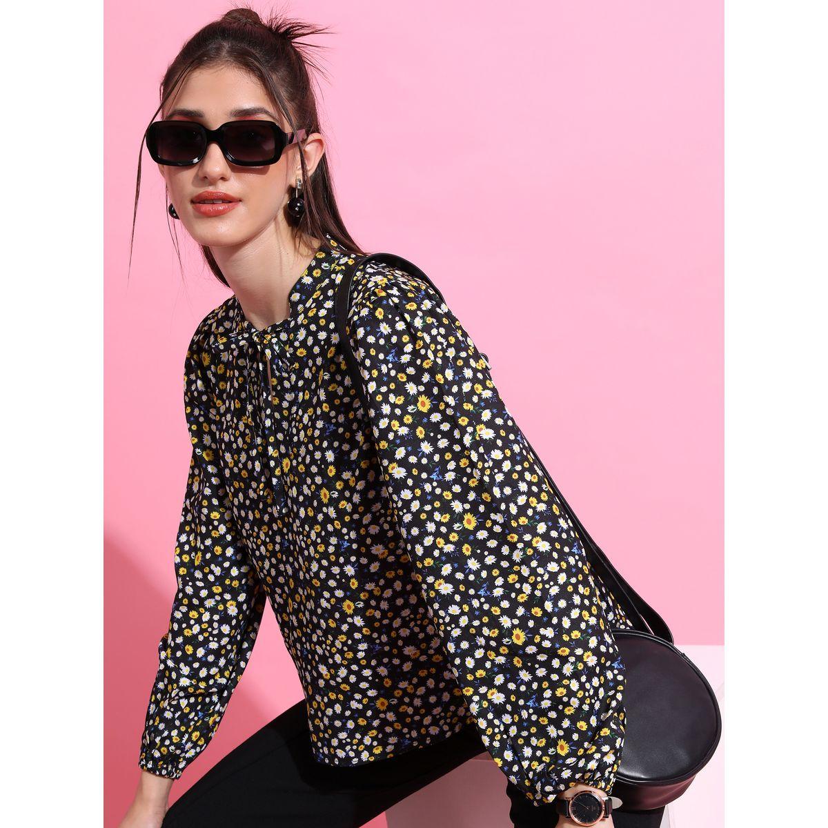 بلوزة مطبعة بطبعة زهور كيتش × ستايلي-women-clothing-shirtsandblouses-blouses-image-1