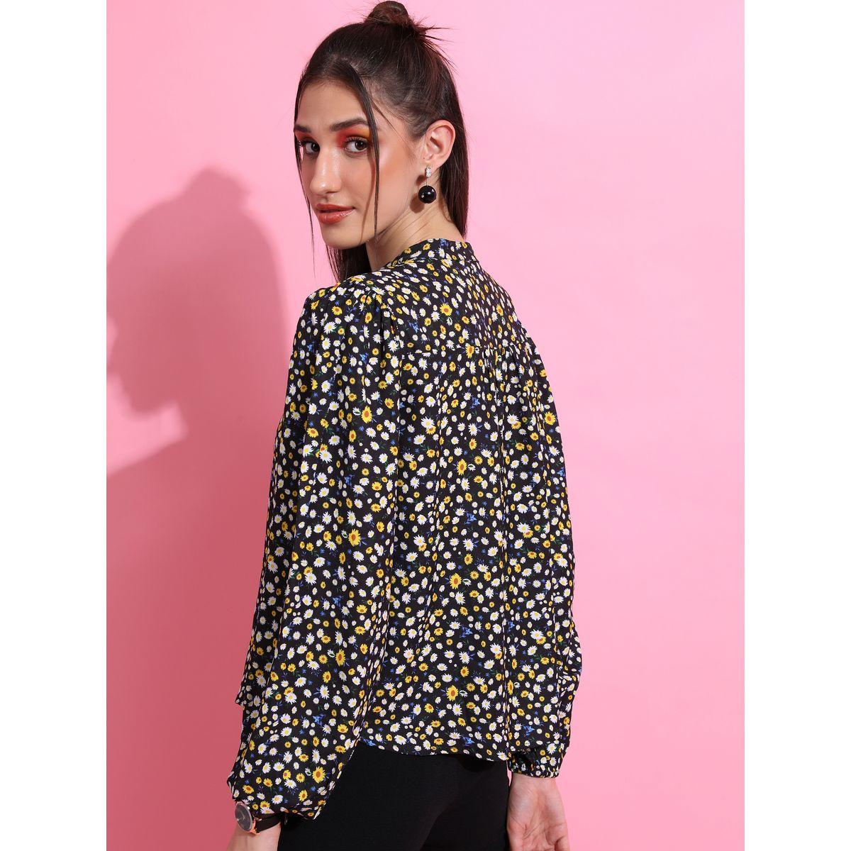 بلوزة مطبعة بطبعة زهور كيتش × ستايلي-women-clothing-shirtsandblouses-blouses-image-3