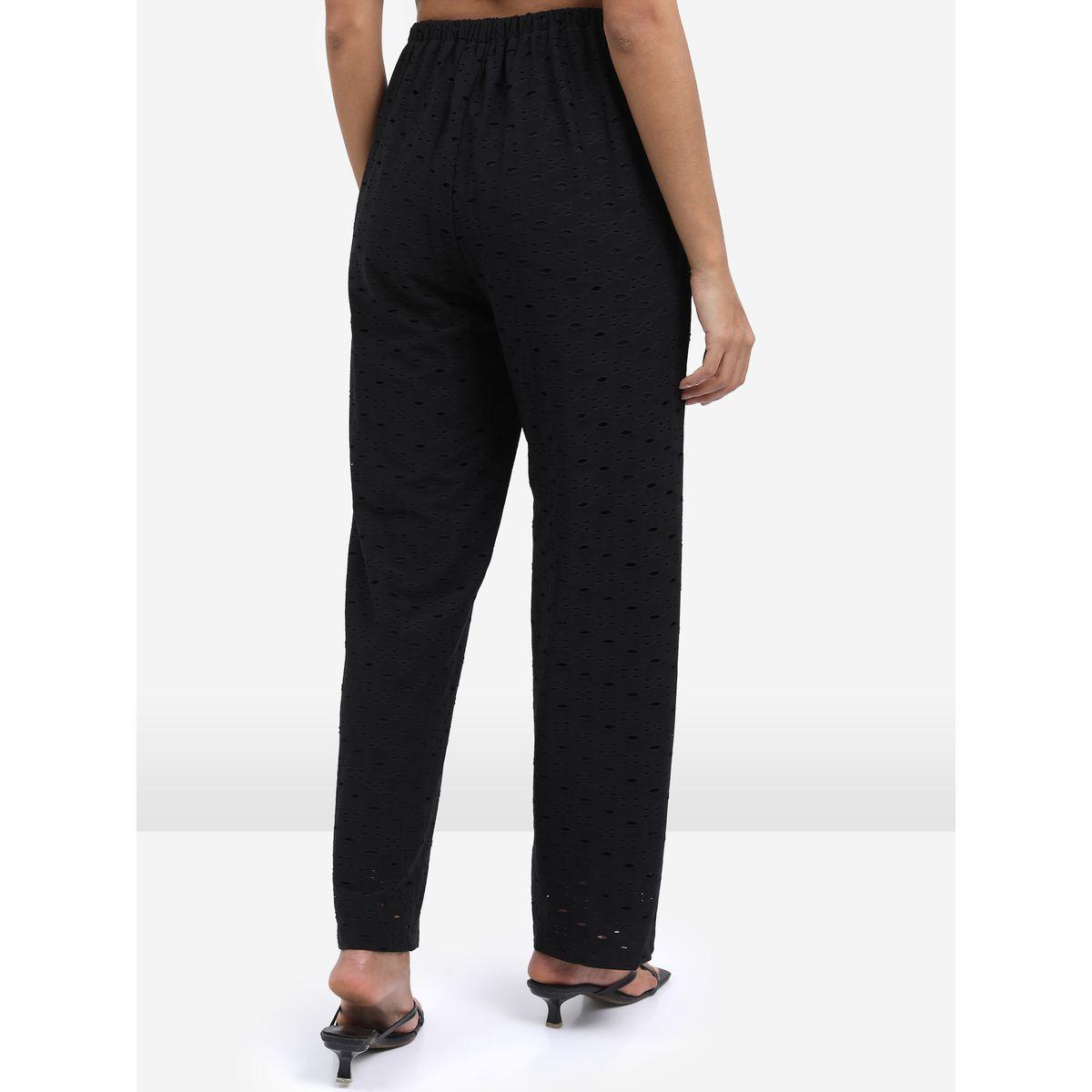 Ketch X Styli Solid Regular Fit Straight Leg Trouser-women-clothing-bottoms-trousers-image-3