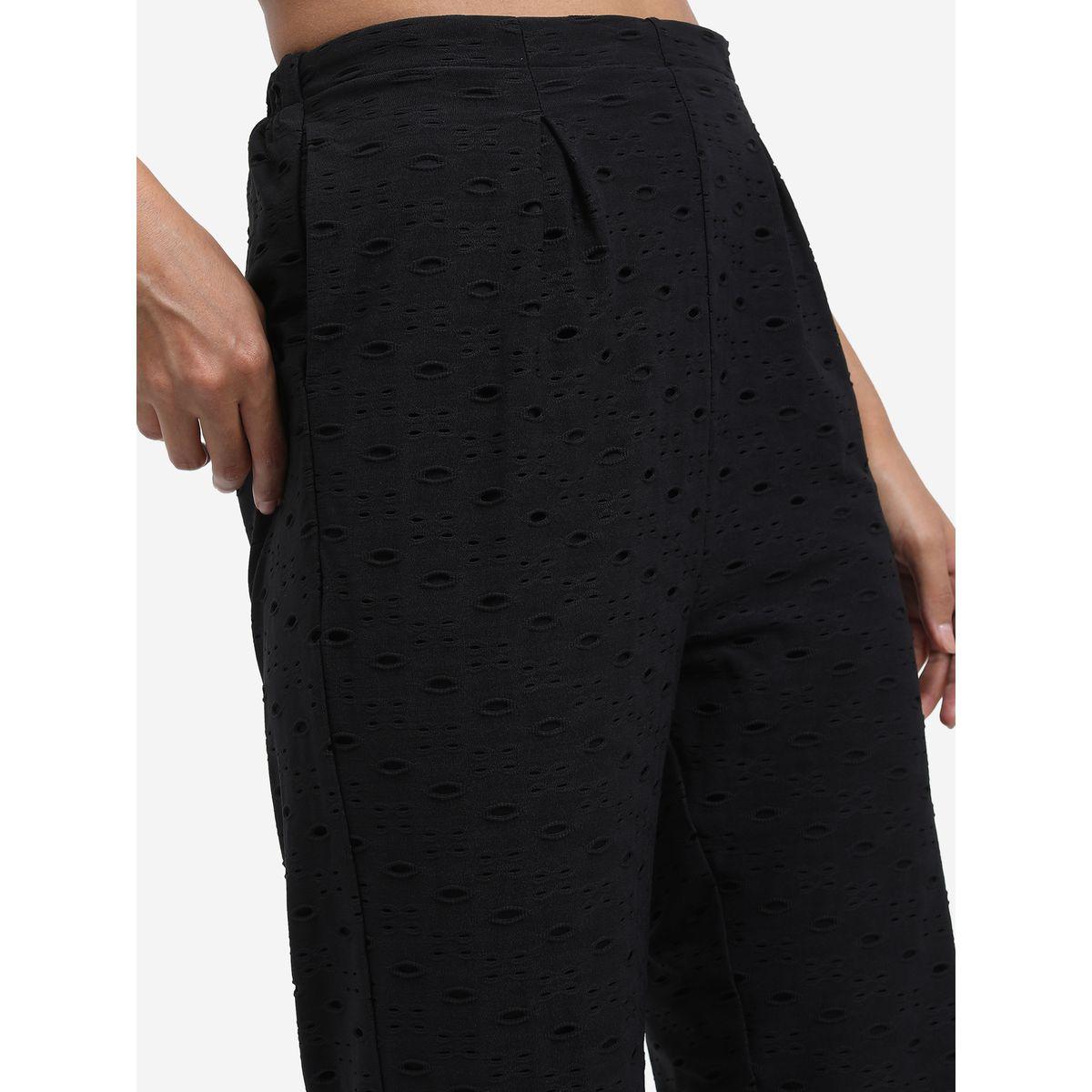Ketch X Styli Solid Regular Fit Straight Leg Trouser-women-clothing-bottoms-trousers-image-5