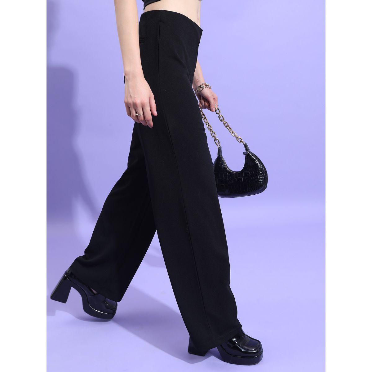 Ketch X Styli Solid High Rise Wide Leg Trouser-women-clothing-bottoms-trousers-image-1