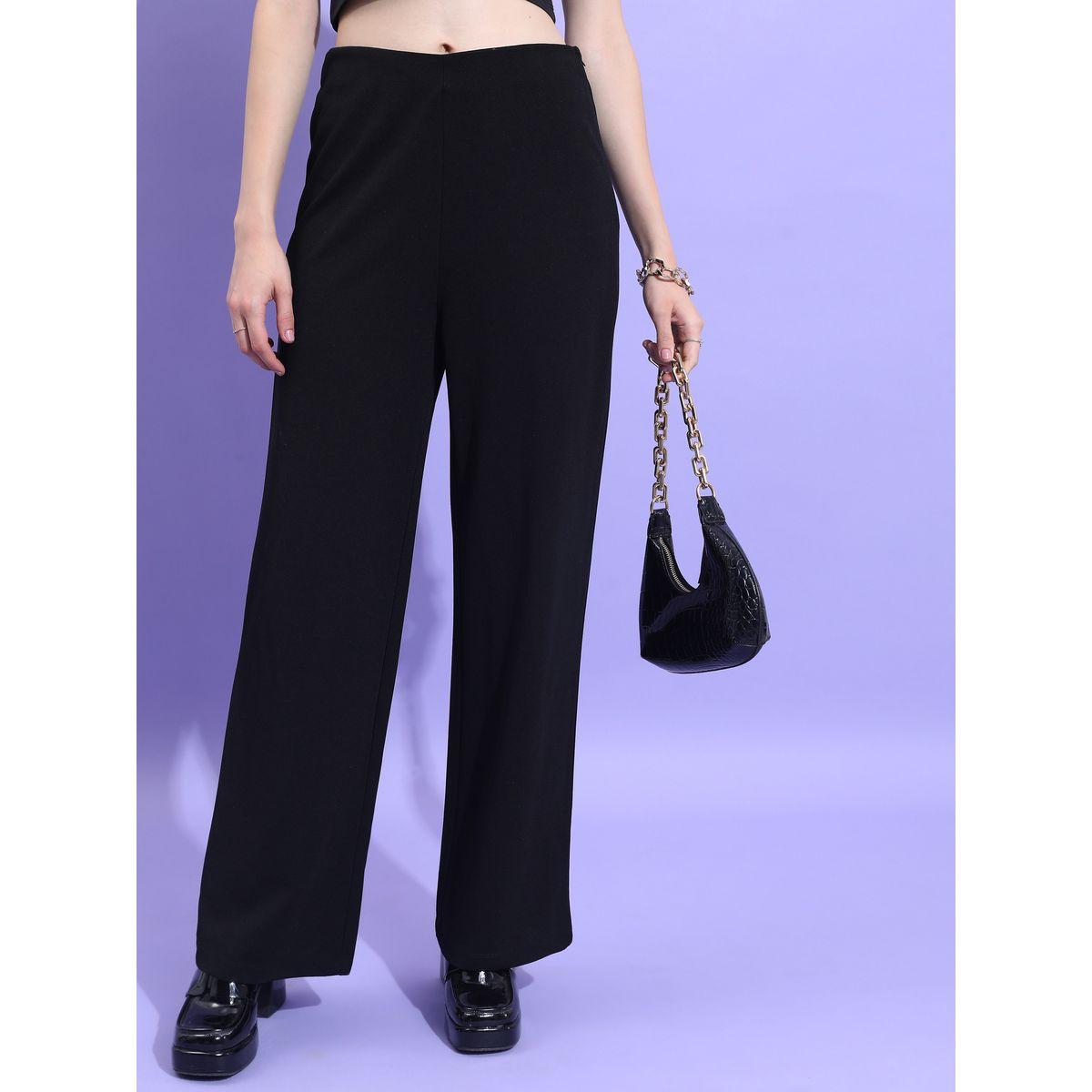 بنطال سادة بأرجل واسعة كيتش × ستايلي-women-clothing-bottoms-trousers-image-6