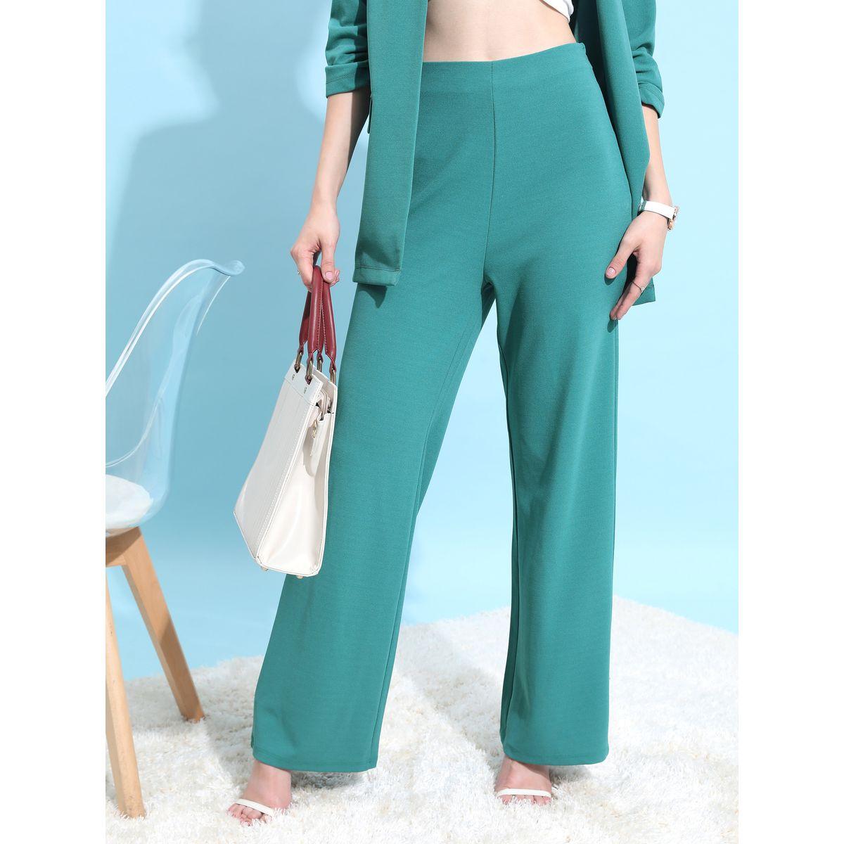 Ketch X Styli Solid High Rise Wide Leg Trouser-women-clothing-bottoms-trousers-image-1
