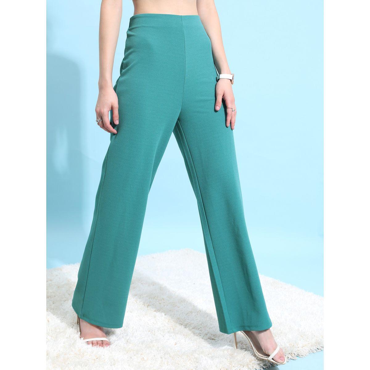 بنطال سادة بأرجل واسعة كيتش × ستايلي-women-clothing-bottoms-trousers-image-6