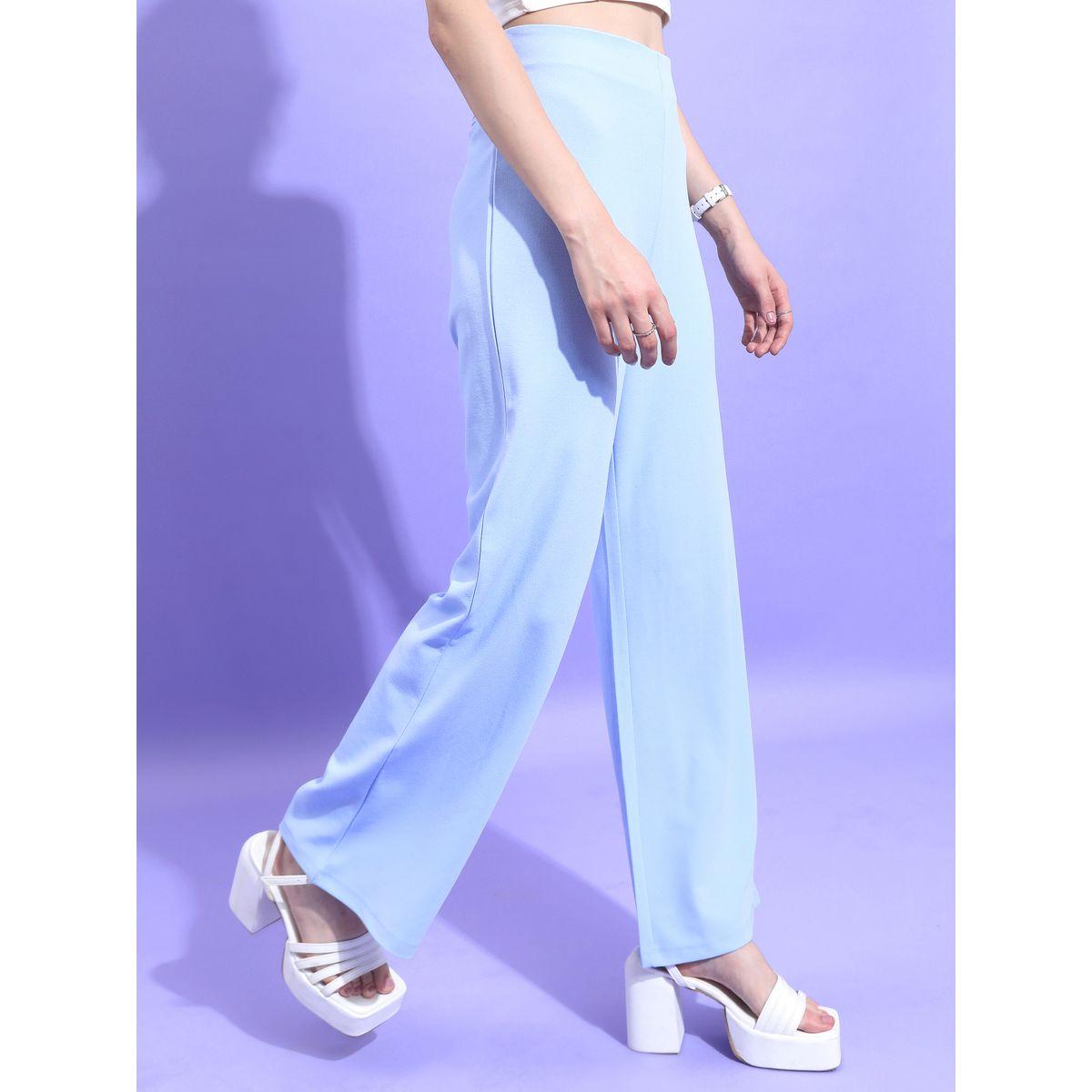 بنطال سادة بأرجل واسعة كيتش × ستايلي-women-clothing-bottoms-trousers-image-6