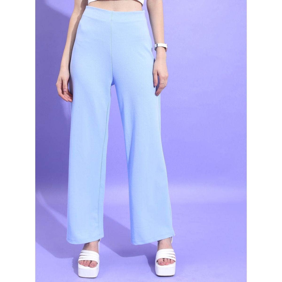 بنطال سادة بأرجل واسعة كيتش × ستايلي-women-clothing-bottoms-trousers-image-1