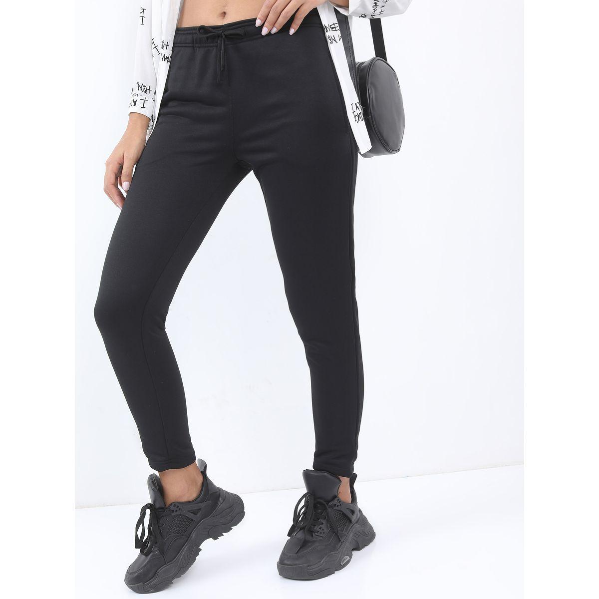 Ketch X Styli Solid Mid Rise Jogger with Drawstring-women-clothing-bottoms-joggers-image-1