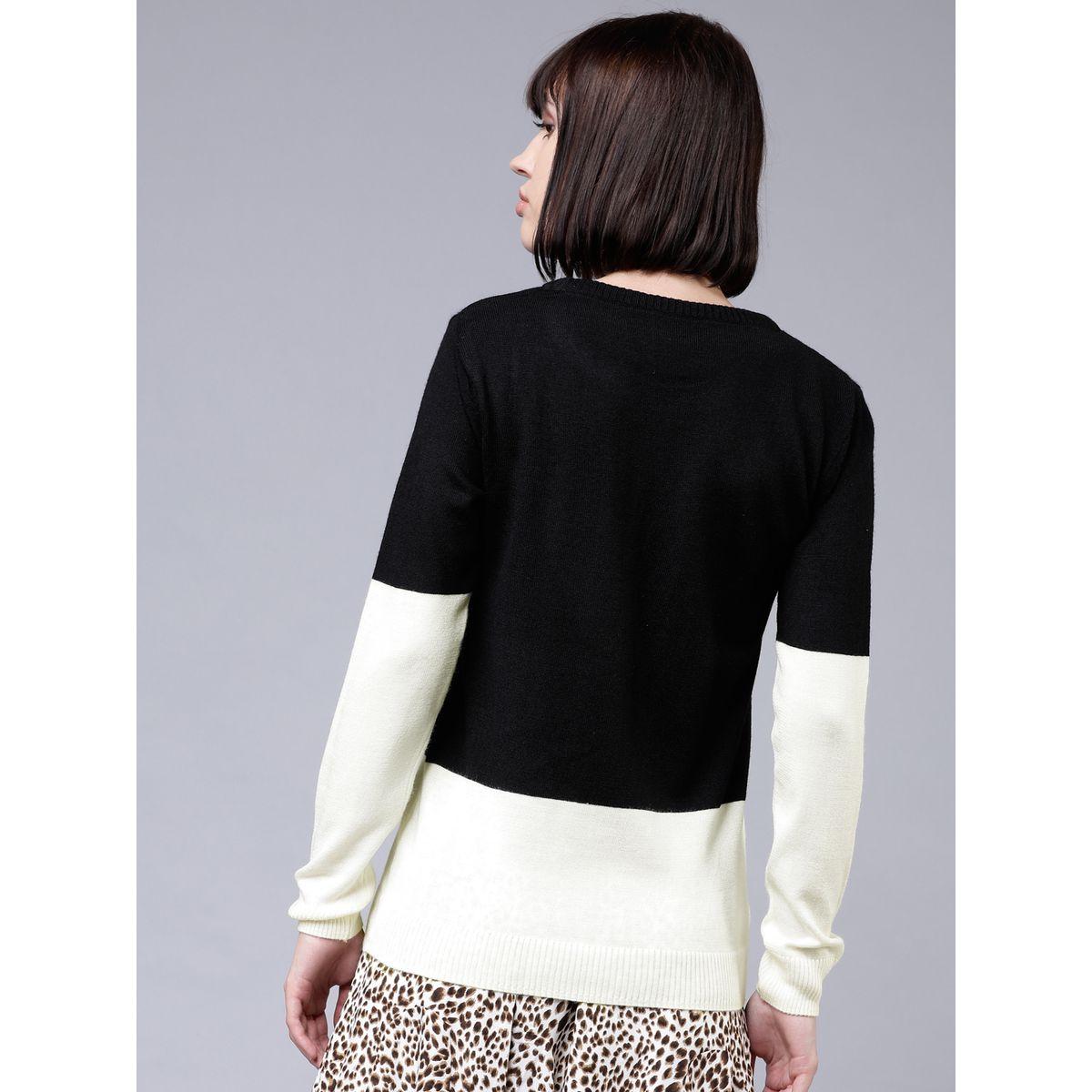 Tokyo Talkies X Styli Mono Colorblock Knit Sweater-women-winterwear-cardigansandjumpers-jumpers-image-3