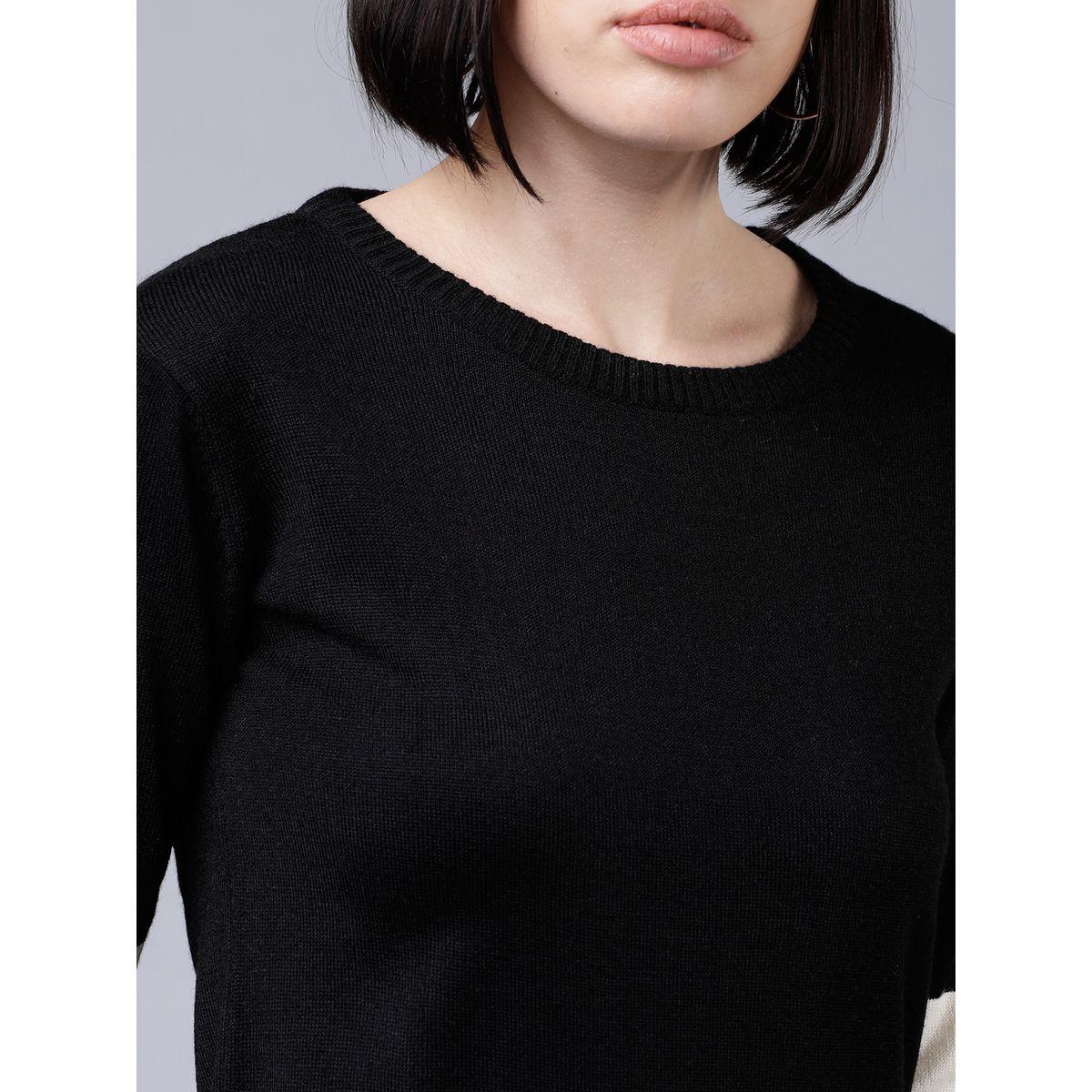 Tokyo Talkies X Styli Mono Colorblock Knit Sweater-women-winterwear-cardigansandjumpers-jumpers-image-5