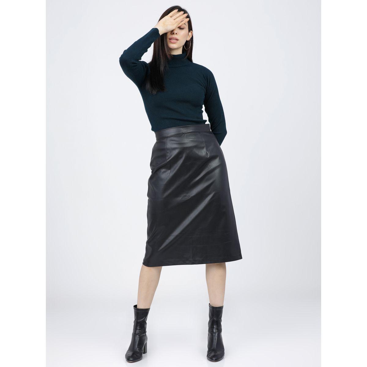 Tokyo Talkies X Styli Solid Turtle Neck Ribbed Sweater-women-clothing-cardigansandjumpers-jumpers-image-5