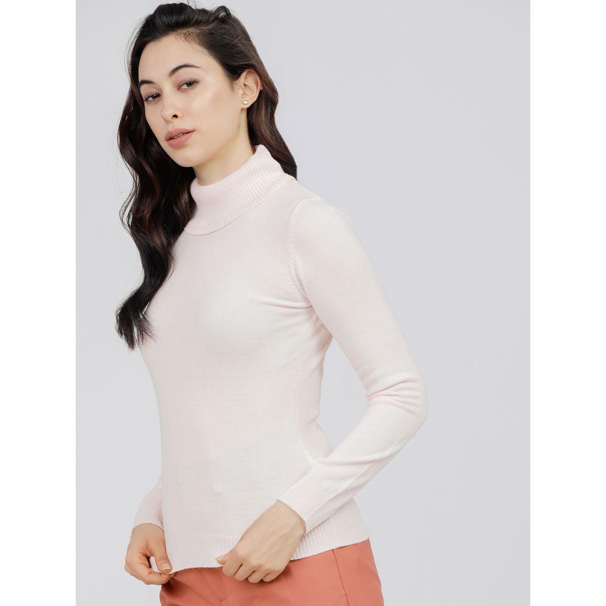 Tokyo Talkies X Styli Solid Turtle Neck Slim Fit Sweater-women-clothing-cardigansandjumpers-jumpers-image-1