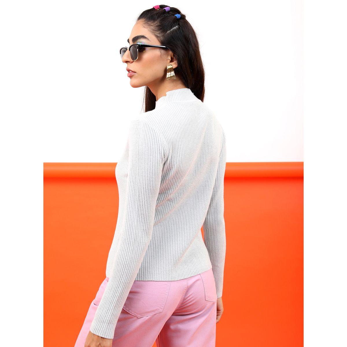 Tokyo Talkies X Styli Solid High Neck Ribbed Sweater-women-clothing-cardigansandjumpers-jumpers-image-3