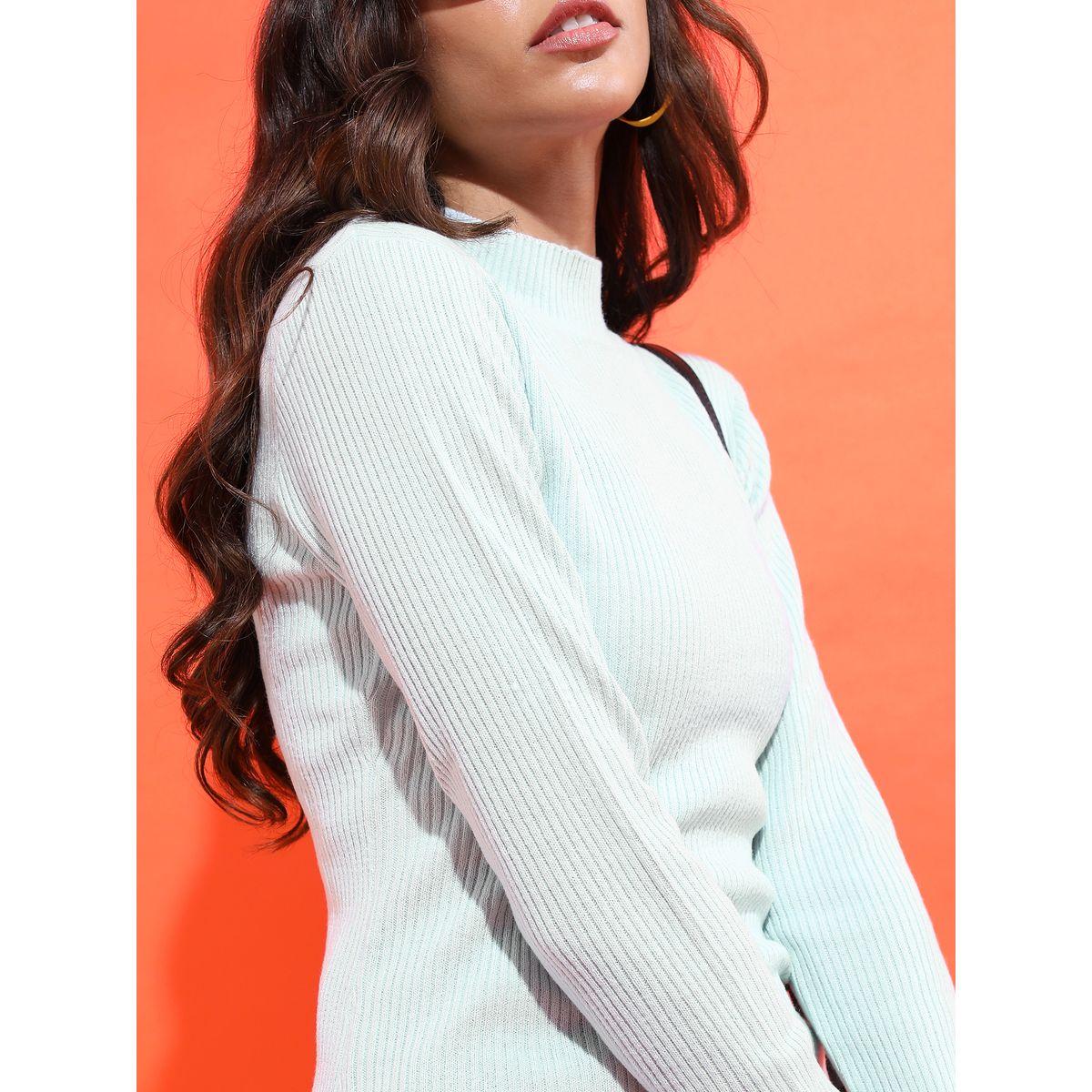 Tokyo Talkies X Styli Solid High Neck Ribbed Sweater-women-clothing-cardigansandjumpers-jumpers-image-5