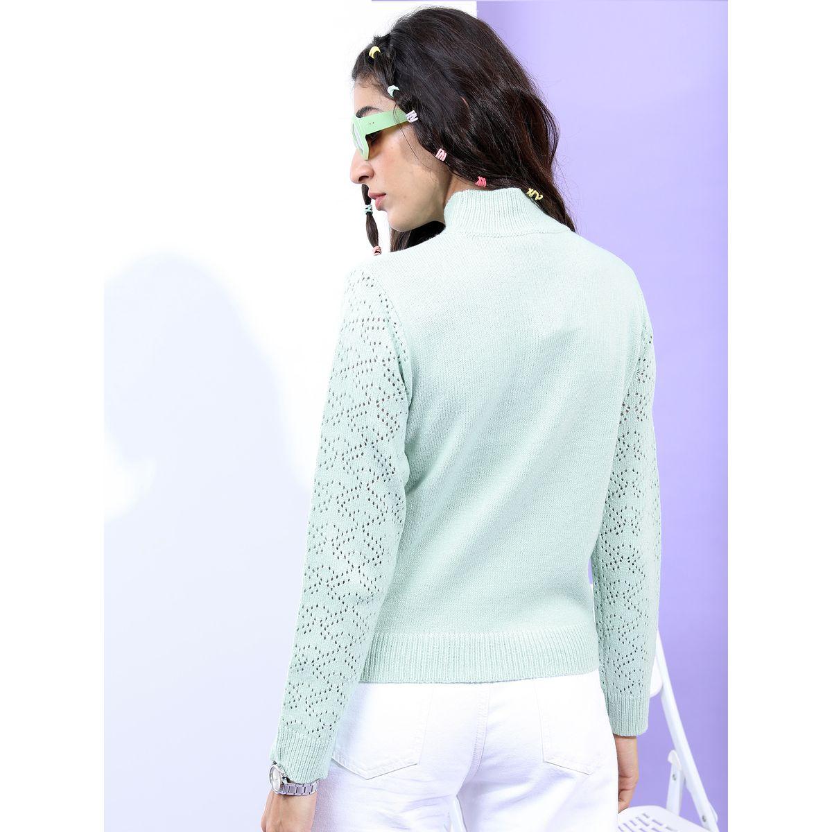 Tokyo Talkies X Styli Cutwork Pattern High Neck Sweater-women-clothing-cardigansandjumpers-jumpers-image-3