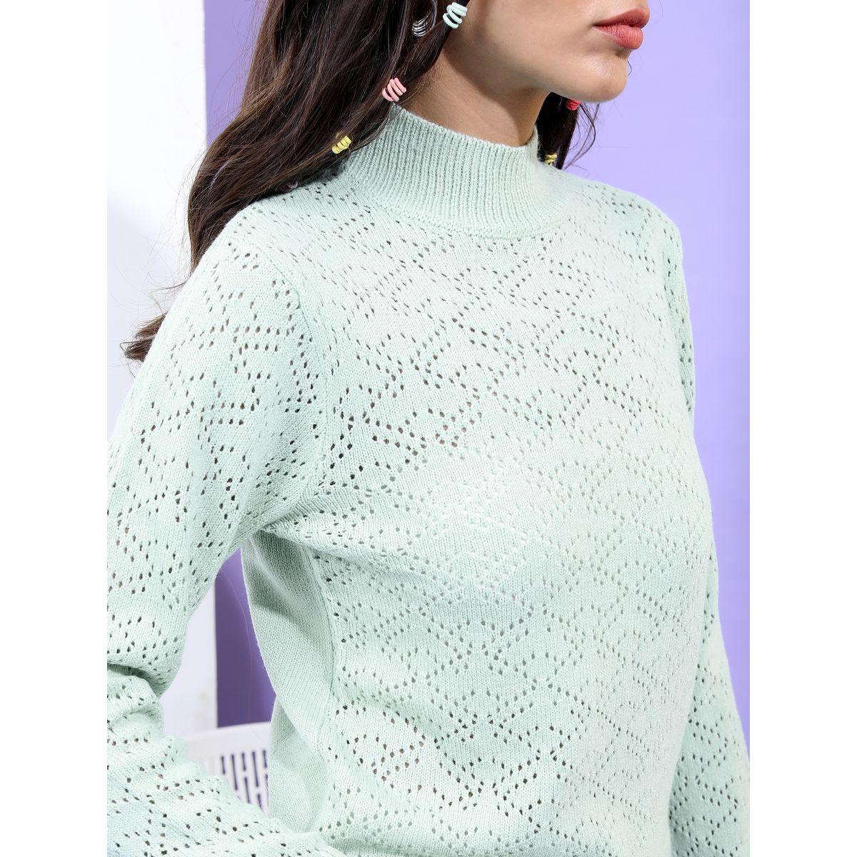 Tokyo Talkies X Styli Cutwork Pattern High Neck Sweater-women-clothing-cardigansandjumpers-jumpers-image-5