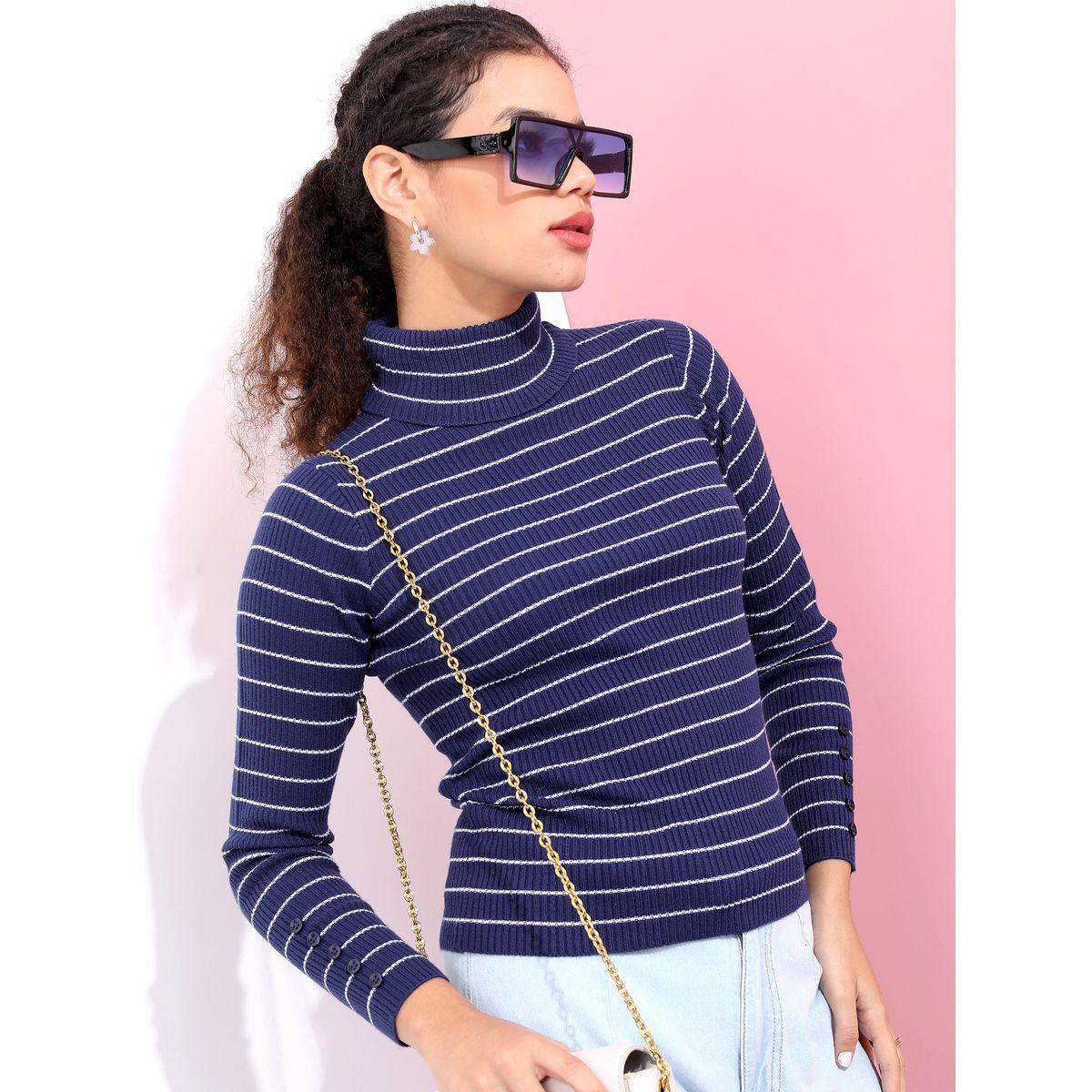 Tokyo Talkies X Styli Striped Design High Neck Sweater-women-winterwear-cardigansandjumpers-jumpers-image-6