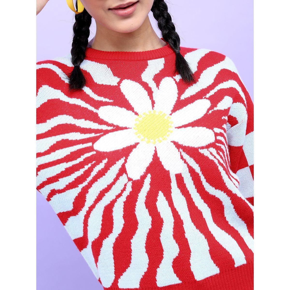 Tokyo Talkies X Styli Floral Patterned Design Sweater-women-clothing-cardigansandjumpers-jumpers-image-5