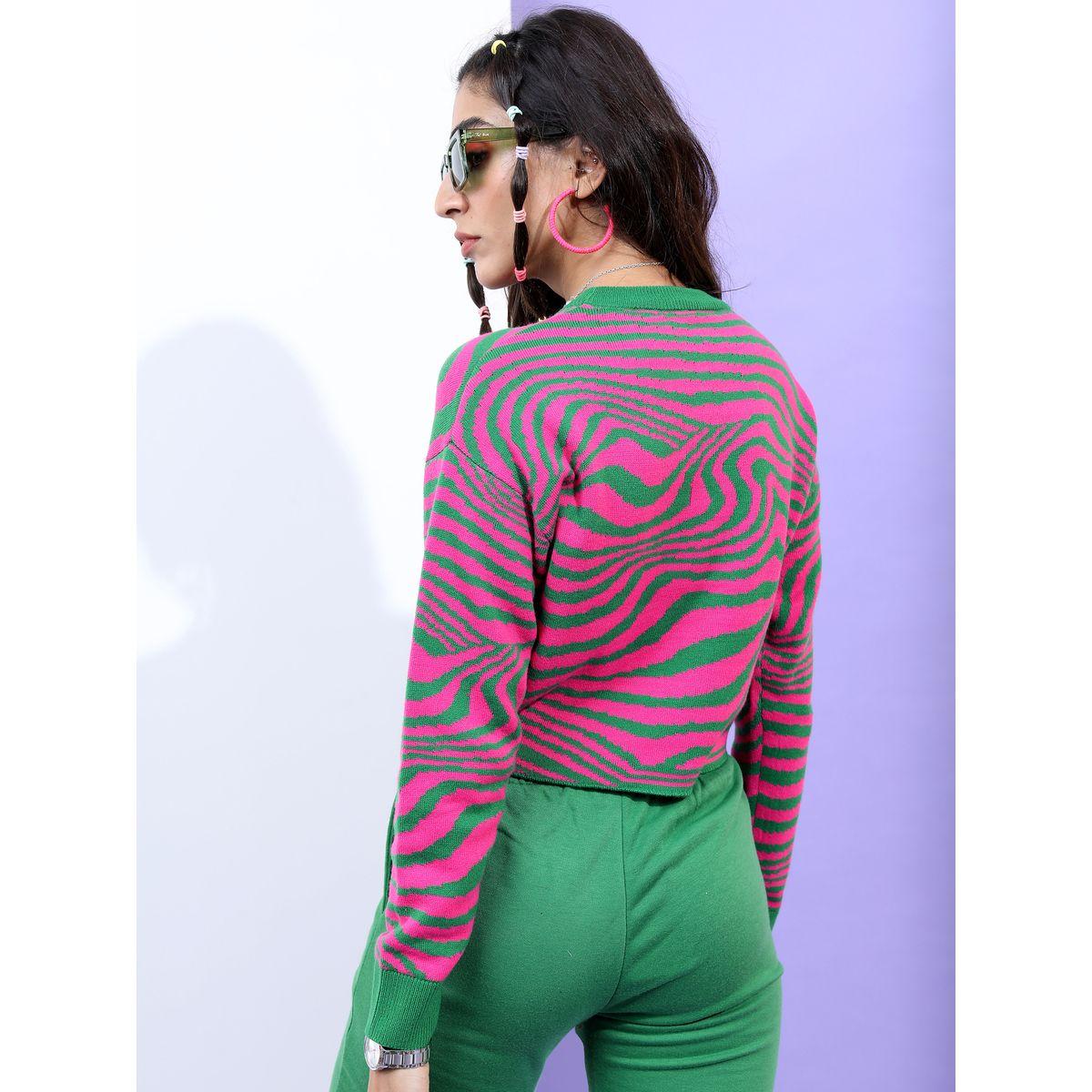 Tokyo Talkies X Styli Geometric Print Cropped Sweater-women-winterwear-cardigansandjumpers-jumpers-image-3