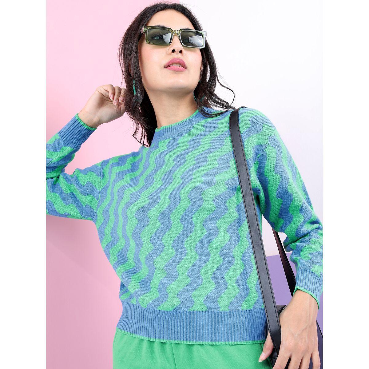 سويتر بنمط مخطط وقصة عادية طوكيو توكيز × ستايلي-women-clothing-cardigansandjumpers-jumpers-image-1