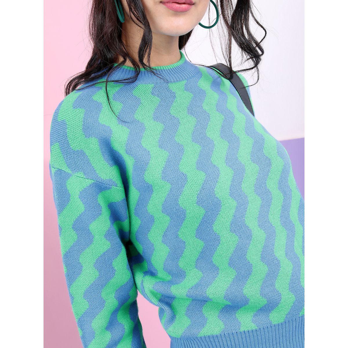 سويتر بنمط مخطط وقصة عادية طوكيو توكيز × ستايلي-women-clothing-cardigansandjumpers-jumpers-image-5