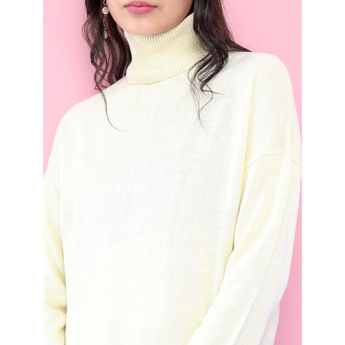 Tokyo Talkies X Styli Solid Turtle Neck Sweater With High Low Hem-women-clothing-cardigansandjumpers-jumpers-image-5