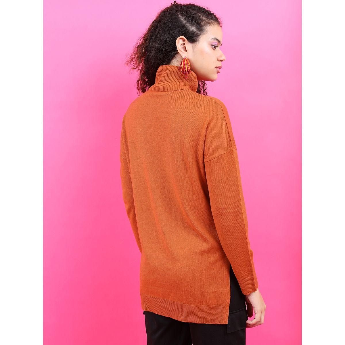 Tokyo Talkies X Styli Regular Fit Turtle Neck High-Low Hem Sweater-women-clothing-cardigansandjumpers-jumpers-image-3