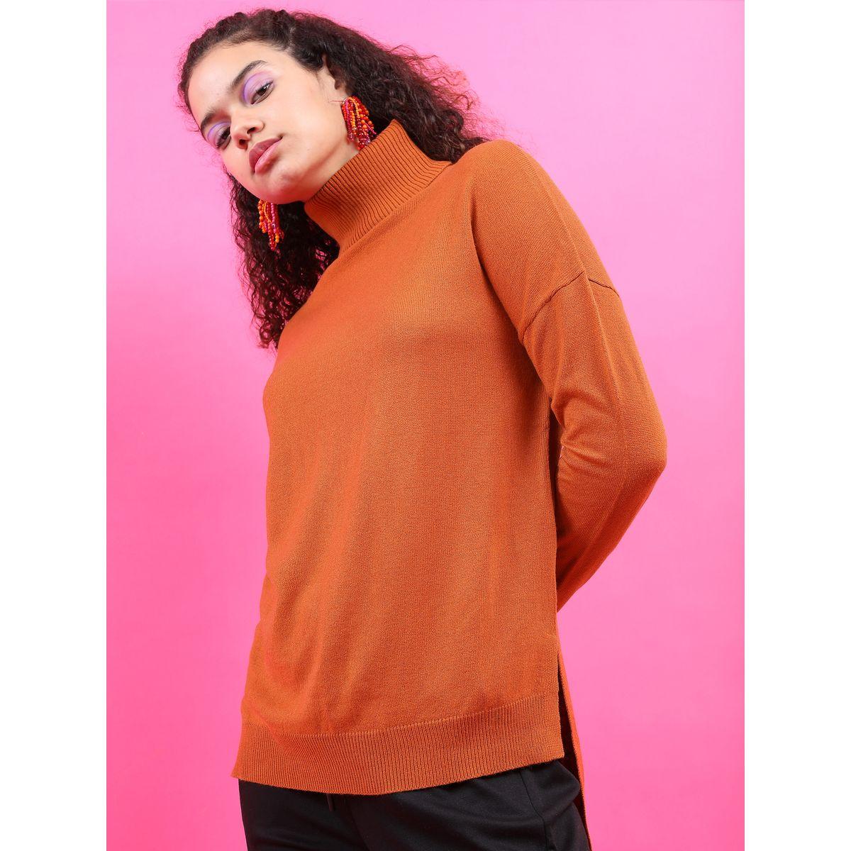 Tokyo Talkies X Styli Regular Fit Turtle Neck High-Low Hem Sweater-women-clothing-cardigansandjumpers-jumpers-image-4