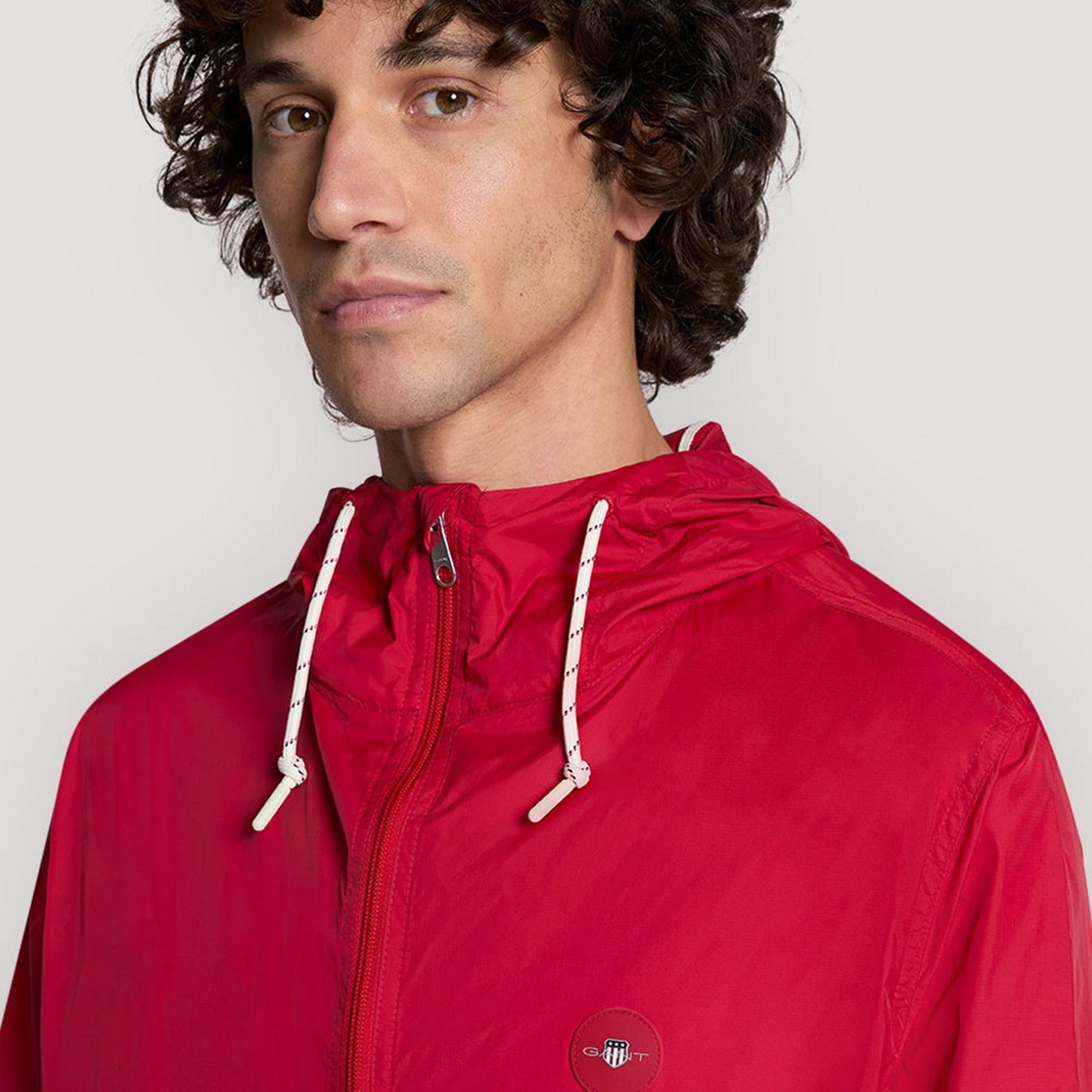 Gant Plain Hooded Neck Long Sleeves Men's Windbreaker Jacket-men-clothing-jacketsandblazers-jackets-image-3