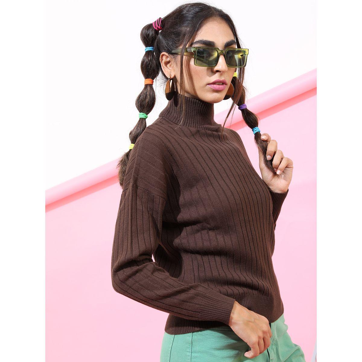 Tokyo Talkies X Styli Solid High Neck Ribbed Sweater-women-clothing-cardigansandjumpers-jumpers-image-6