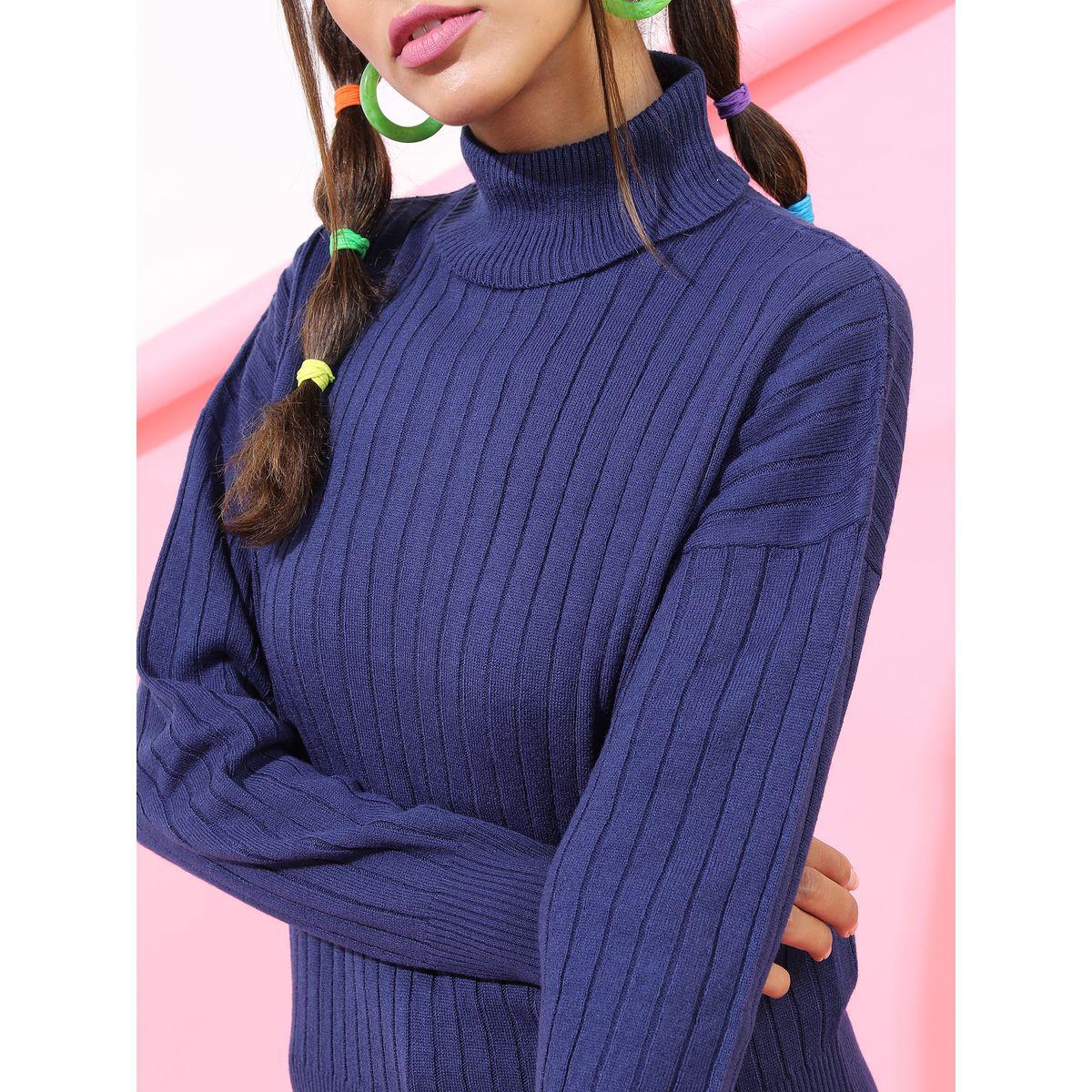 Tokyo Talkies X Styli Solid High Neck Ribbed Sweater-women-clothing-cardigansandjumpers-jumpers-image-5